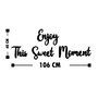 Wallity Enjoy This Sweet Moment Escultura de pared en Negro